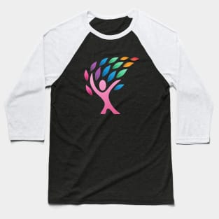 Rainbow Tree Baseball T-Shirt